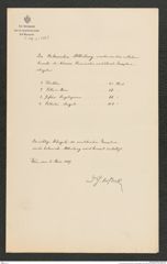 k.k. naturhistorisches Hofmuseum, Intendanzakten 1885-1896 (Hauer), Aktenzahl Z.139.d/1889, Seite 1